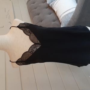 NWOT Beautiful Black Silk Cami
